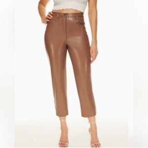 NWT Wilfred Melina cropped vegan leather pants size 6